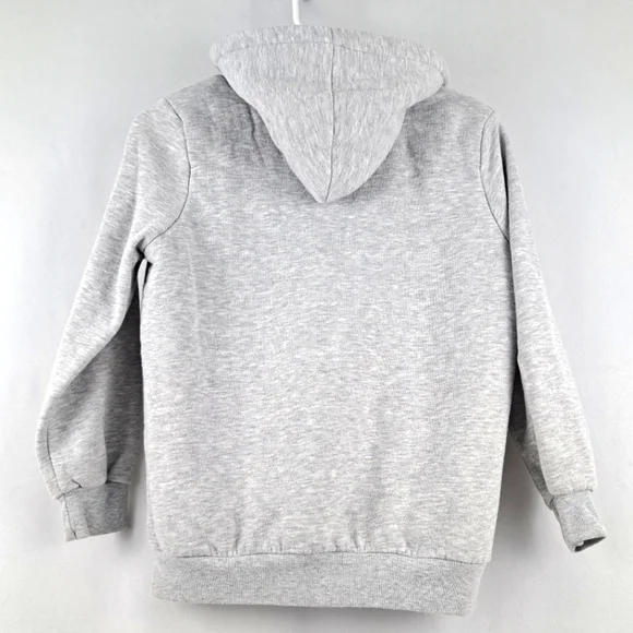 Youth Sherpa Lined Zip Hoodie, Highland Originals, Heather Grey sz 10/12 - Picture 2 of 4